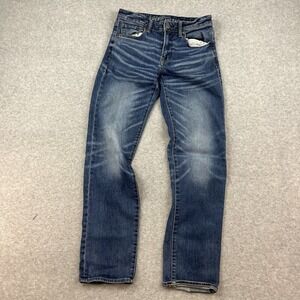 American Eagle Airflex+ Original Straight Men's 30x34 Slim Jeans Blue Denim